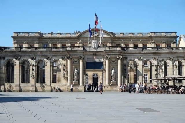 Palais Rohan, former archbishop townhouse, now city hall of Bordeaux, Gironde, France