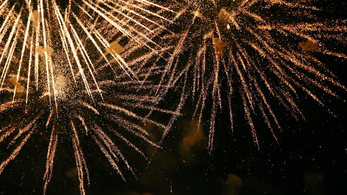 fireworks display during night time