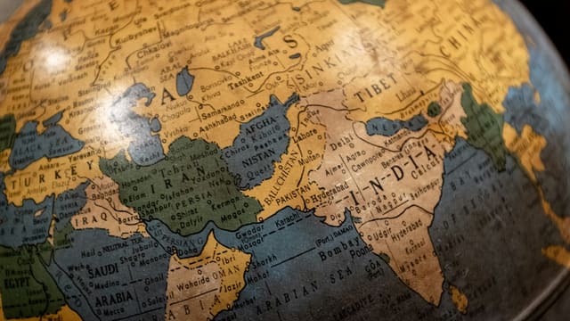 yellow and green map illustration